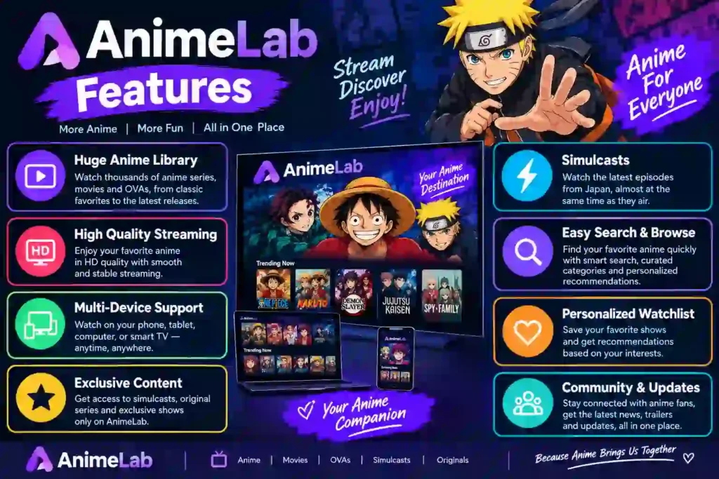 AnimeLab Features